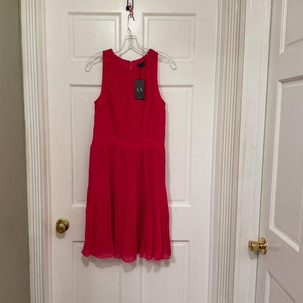 AX Pleated HOT PINK dress